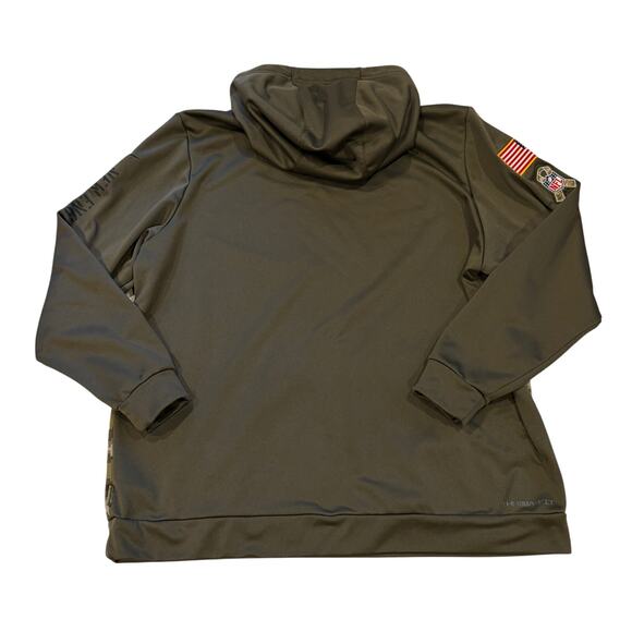 Nike New England Patriots Salute To Service Sweatshirt Mens 2XL Green Therma Fit - Picture 2 of 15